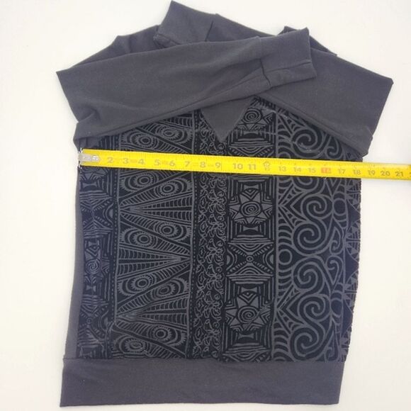 Dulcie Velvet Burnout Blouse Top Womens Size Small Vampire Goth Whimsigoth - Picture 4 of 6